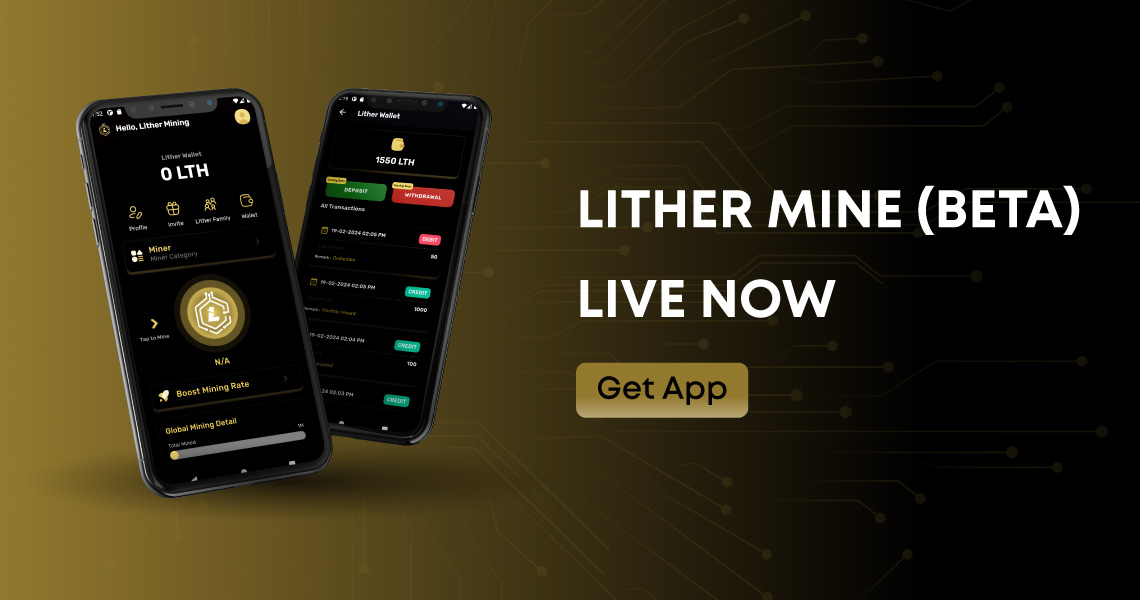 Lither_Official's tweet image. Hey Everyone,

Join us live for the beta launch of Lither Mine! Check out the link in the description. Stay tuned for updates! 

Download the app now👇
app.lither.com

#Lithermine #betaLaunch #LitherBlockchain #GameFi #DeFi #BlockchainDevelopment #DecentralizedApps