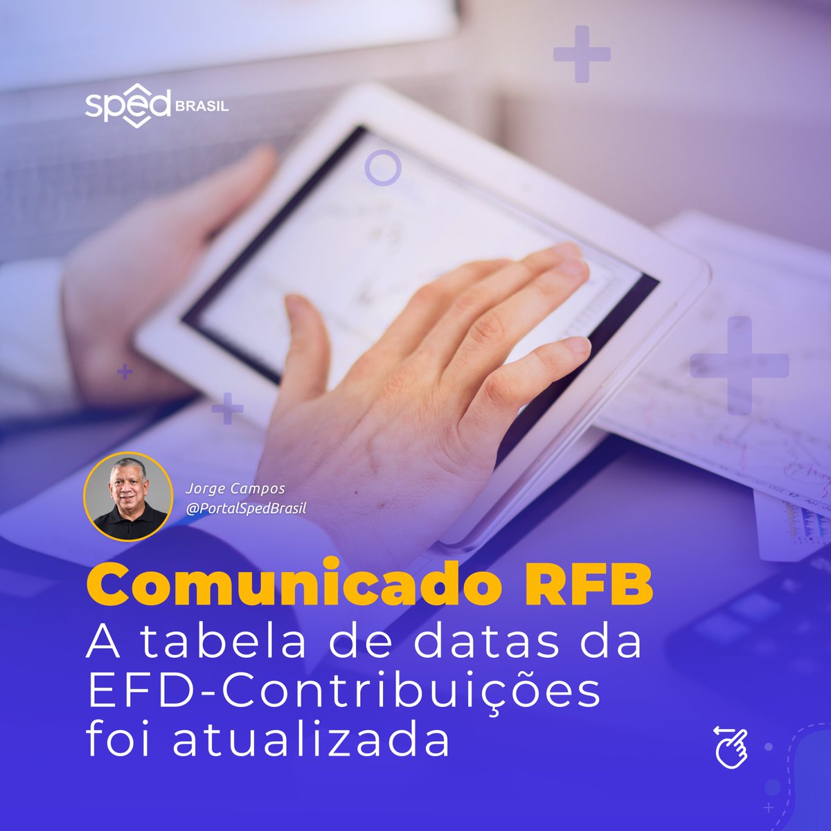 spedbrasil's tweet photo. Recentemente a Receita Federal informou aos contribuintes que a tabela de datas da EFD-Contribuições foi atualizada. Arrasta para o lado e confira as correções.

#efdcontribuicoes #tributos #sped #rfb #fisco #spedbrasil https://t.co/I6GxMDd2JH