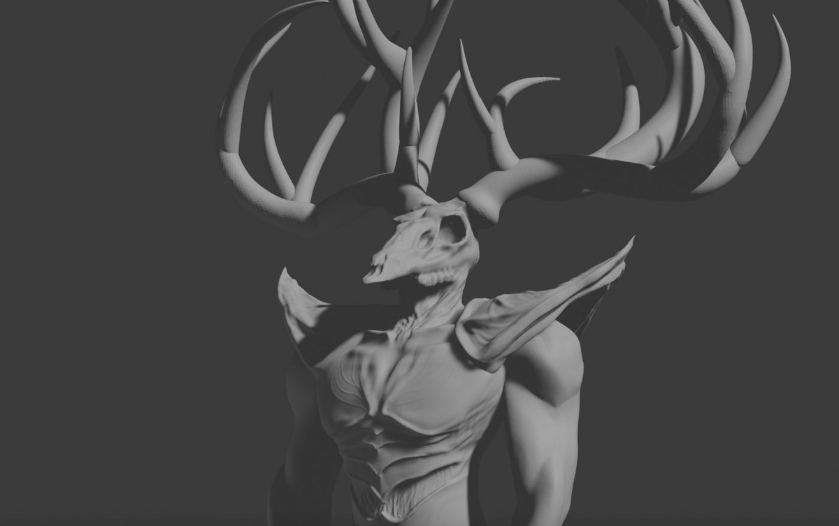 PeppersGhostSCP's tweet photo. Art process for the Birch Knight from our SCP-8000 contest entry: https://t.co/1FdbUcAWBl