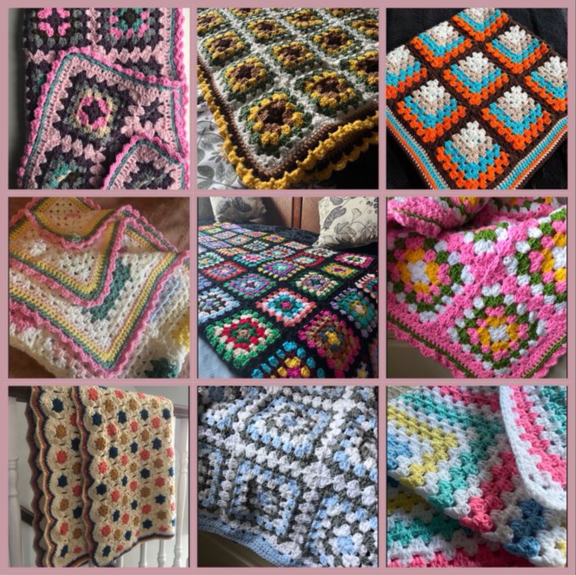 Here are some of my handmade crochet granny square blankets I have listed ☺️🧶
Perfect one of a kind gift ideas ☺️
dwcrochetpatterns.etsy.com
#MHHSBD #craftbizparty #crochetblankets