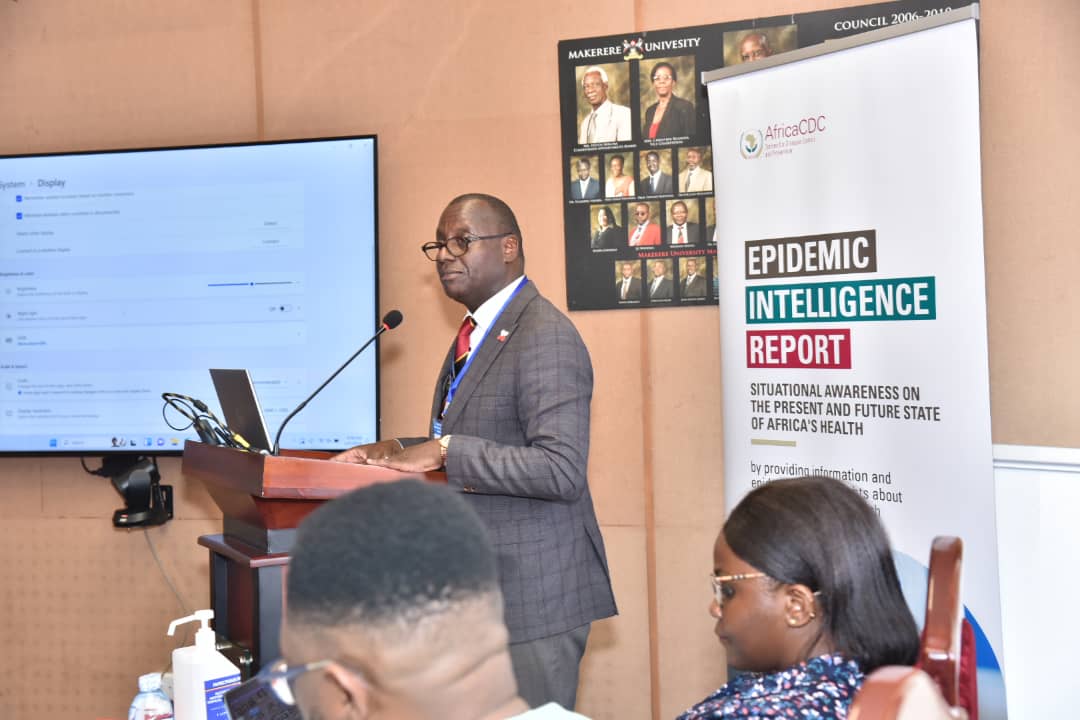 Honored to co-host the Africa CDC Epidemic Intelligence Report inaugural meeting! @IDIMakerere is committed to leveraging our experience and networks to support @AfricaCDC's mandate. Grateful to @ProfNawangwe for hosting Day 1 at the Council Room @Makerere @franciskakooza1