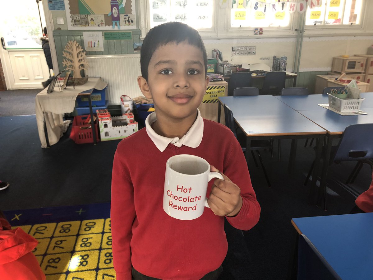 MissCollins_SPS's tweet photo. Well done to our super star hot chocolate winner this week 🌟 https://t.co/dhV1UwkOiZ