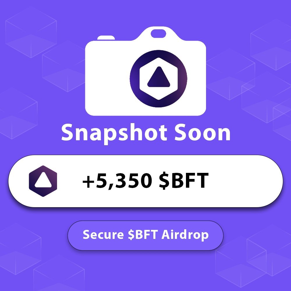 🚨 $BFT Airdrop Confirmed! Missed the $STRK airdrop?

A16z and Polychain Invest = Big Airdrop!

To make your wallet eligible for $BFT, earn points

Cost: $0

Step-by-step video guide 👇🦥