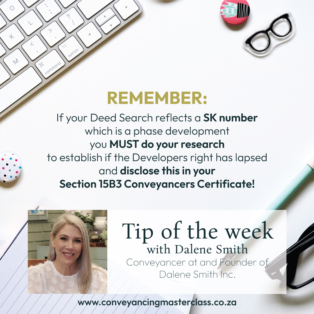 ABCDMasterClass's tweet photo. Conveyancing Tip of the week...🗝️📚⭐

To view all our previous tips and other resources: https://t.co/s9AzJqSTda

#conveyancingmasterclass #theabcdtoconveyancing
#upskillyourself #legalsecretary #paralegal #candidateattorney #conveyancingdepartment #lawstudent #attorney #study https://t.co/CSfP6g6hpR