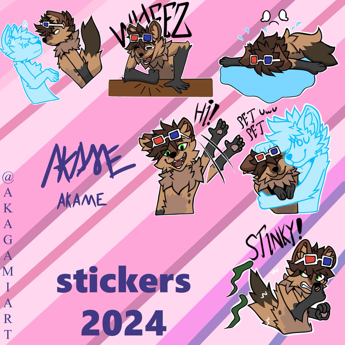 Akagamiart's tweet photo. sticker commission #furry #furryart https://t.co/WQVTKbL5KG