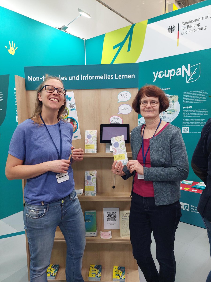 Wir sind diese Woche auch auf der #Didacta, u. a. am Stand des @BMBF_Bund. Kommt vorbei, wir freuen uns! #bne #bnehoch3