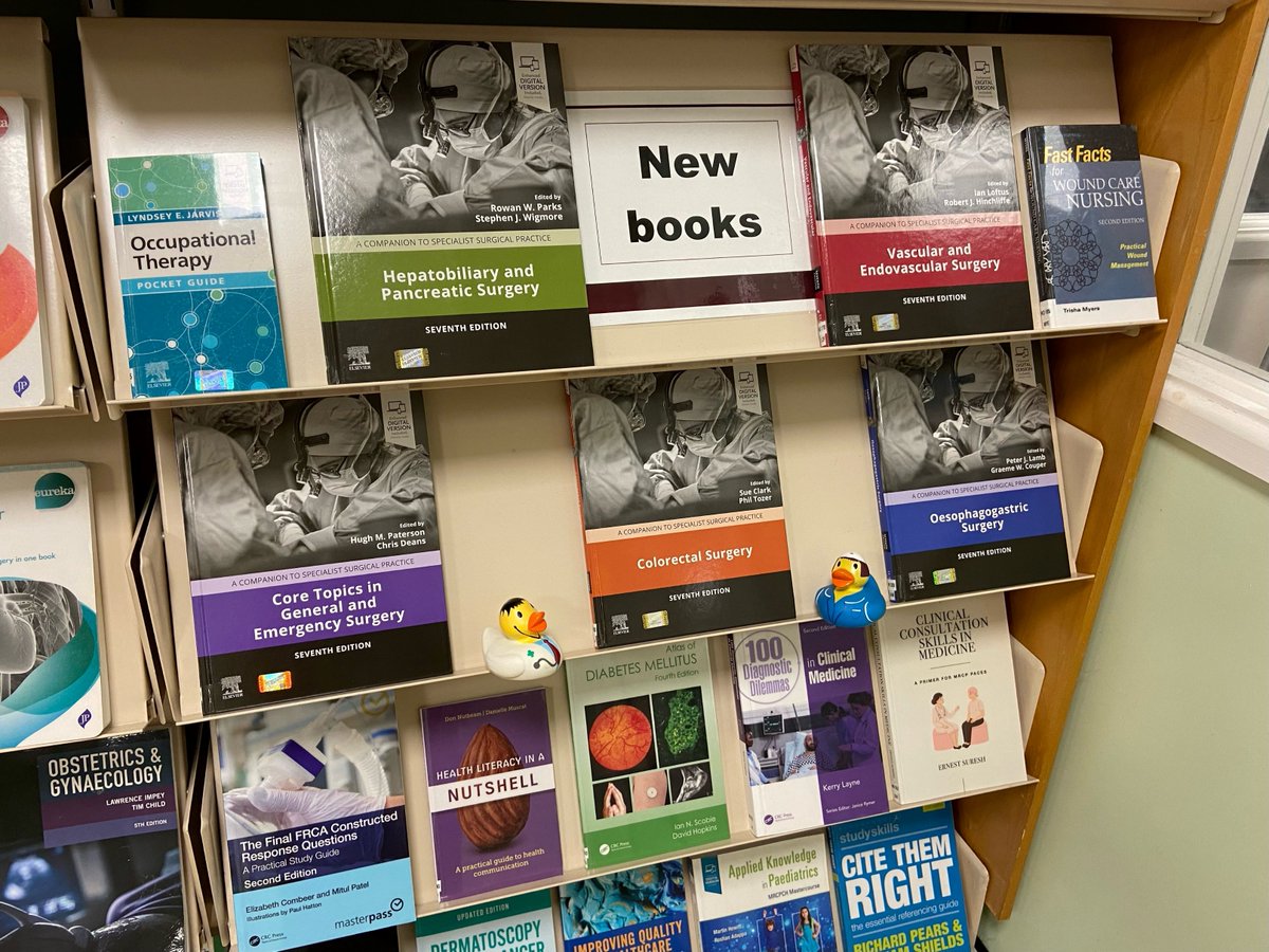 More #NewBooks ready to be borrowed at Southend 📚 These new additions cover a range of topics including #Surgery, #HealthLiteracy and #OccupationalTherapy. Pop in and visit to have a look! @MSEHospitals