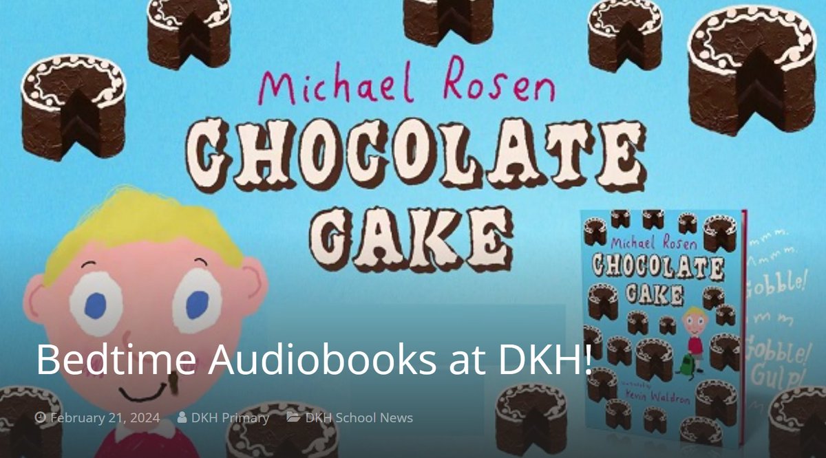 With #WorldBookDay just around the corner, the DKH Primary School team have been developing a fun brand new page on our website entitled “Bedtime Audiobooks“. FIND OUT MORE: bitly.ws/3dKVJ