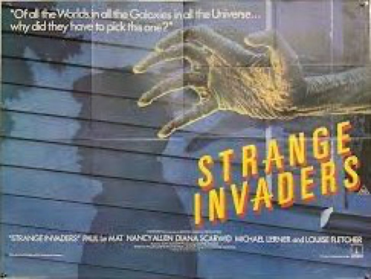 SaveRedlandLibr's tweet photo. 1pm TODAY on @Legend__Channel
The 1983 #SciFi #Horror #Mystery film🎥 “Strange Invaders” directed by #MichaelLaughlin and co-written with #BillCondon & #WalterHalseyDavis
🌟#PaulLeMat #NancyAllen #DianaScarwid #MichaelLerner #LouiseFletcher https://t.co/UXqFj1IUDh