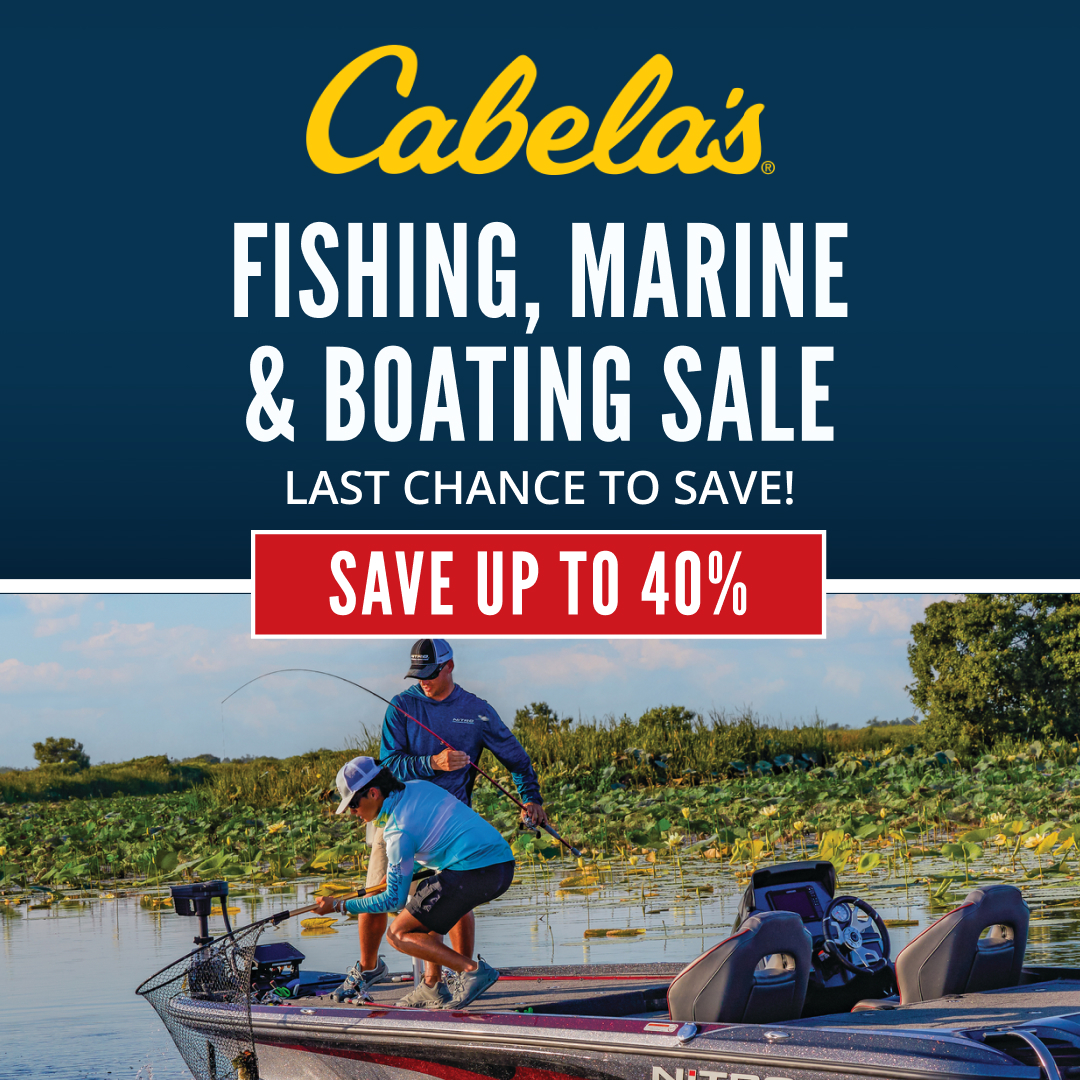 Cabela's on X: Hurry, it's the final day to snag these great deals on all  your fishing, marine, and boating essentials! Click the link to start  shopping now:   / X