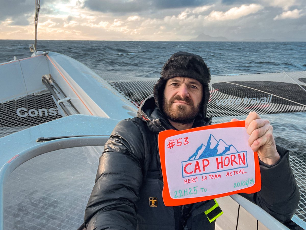 J45 | @ARKEAULTIMCHALL - 'Le cap Horn, une atmosphère austère, mais une multitude d'émotions' - @_AnthoMarchand 🗞️ 👉 Lire la news : urlz.fr/pD1W #TeamActual | @GroupeACTUAL