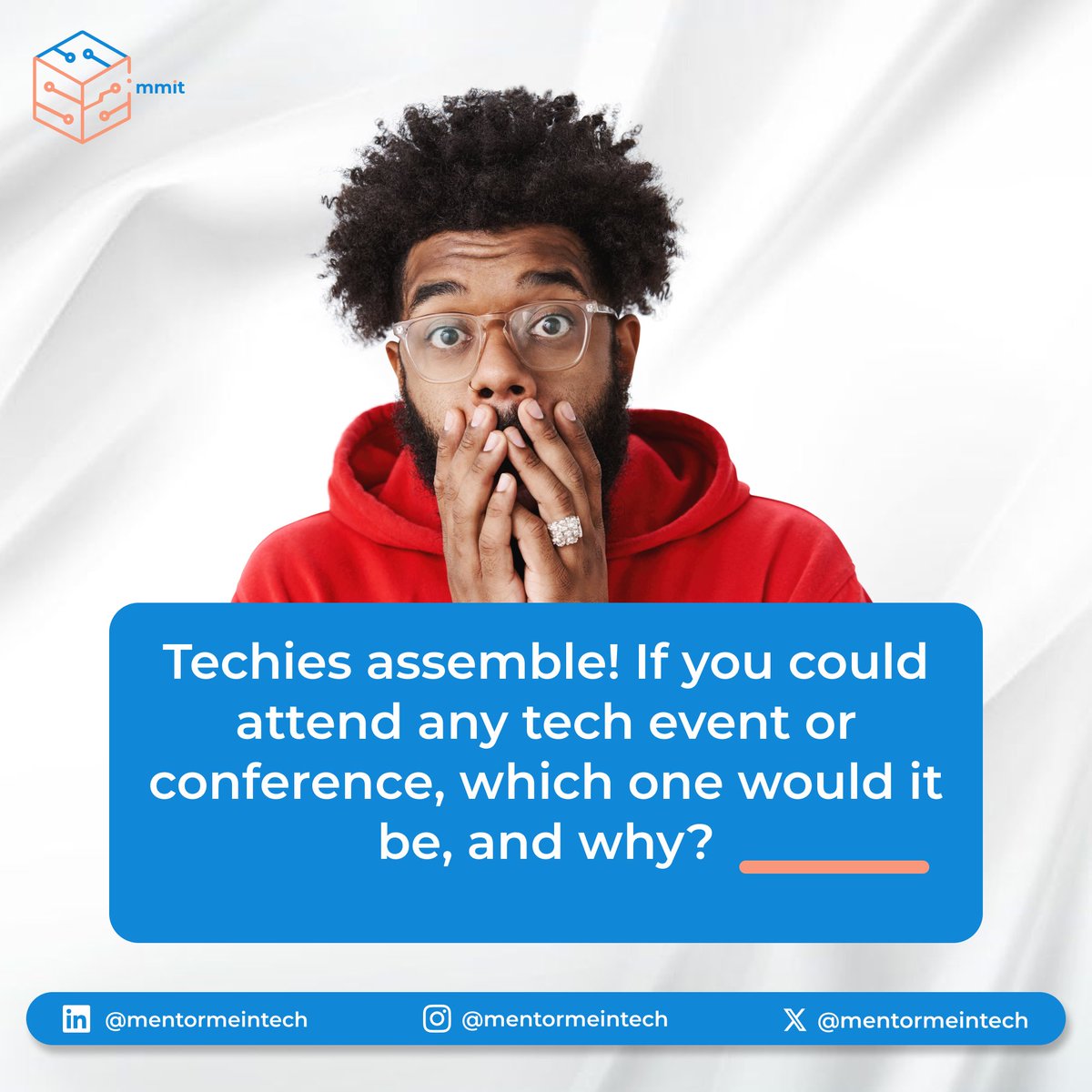 mentormeintech's tweet photo. Let’s know in the comment section ⬇️

#wednesday #techevents #techwebinars #tech https://t.co/HmxS9gAWKH