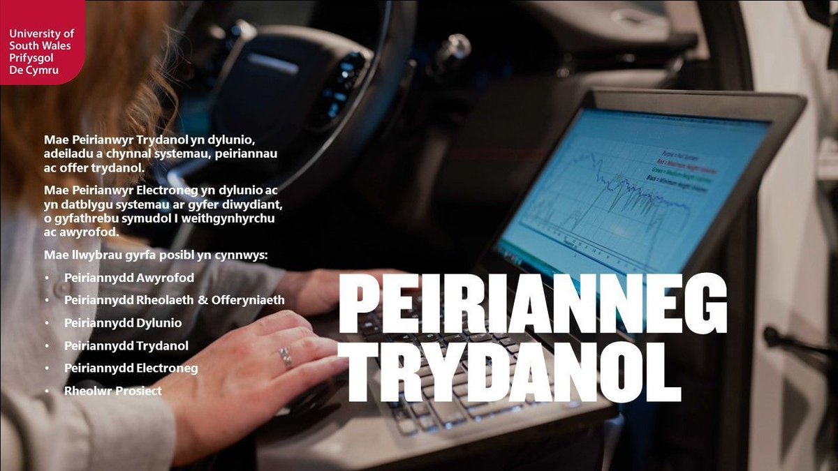 Network75 (@network75) on Twitter photo Ydych chi eisiau gyrfa mewn peirianneg drydanol?
Darganfyddwch fwy am ein gradd achrededig <a href="/TheIET/">The Institution of Engineering and Technology</a> BEng (Anrh) Peirianneg Drydanol ac Electronig achrededig yn <a href="/De_Cymru/">Prifysgol De Cymru</a> buff.ly/3GX9vbF Ydych chi eisiau gyrfa mewn peirianneg drydanol?
Darganfyddwch fwy am ein gradd achrededig <a href="/TheIET/">The Institution of Engineering and Technology</a> BEng (Anrh) Peirianneg Drydanol ac Electronig achrededig yn <a href="/De_Cymru/">Prifysgol De Cymru</a> buff.ly/3GX9vbF