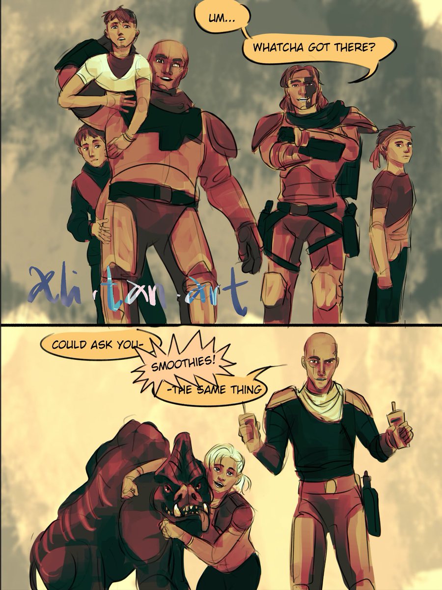 aeli_tan_art's tweet photo. //the bad batch spoilers

let's gooo! #TheBadBatch https://t.co/v8WpSxFY1c