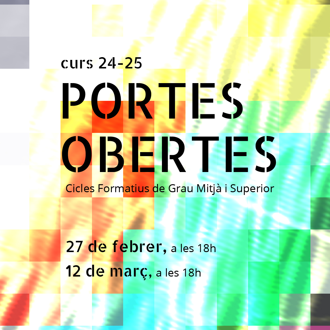 🤩 L'Escola d'Art @edradisseny també prepara dues jornades de portes obertes per l'alumnat que vol fer algun dels seus cicles formatius de grau mitjà i superior el curs vinent

🗒 27 de febrer i el 12 de març, a les 18 h

➡ Inscriu-t'hi ow.ly/e3J350QA4xo

#rubicity