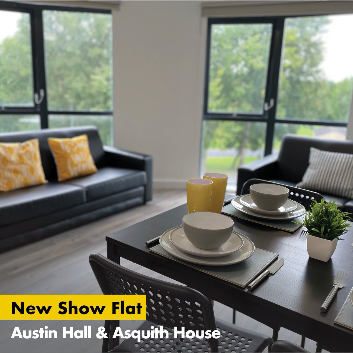 MansionStudent's tweet photo. Our new show flat at Austin Hall and Asquith House in #Leeds is now ready for viewings. Prices start at just £173 pw. Find our more and arrange a viewing today.  https://t.co/MAyVWM7X06
 #LeedsAccommodation #StudentLiving #UniversityLife  #studentaccommodation https://t.co/myQpTTLLi5