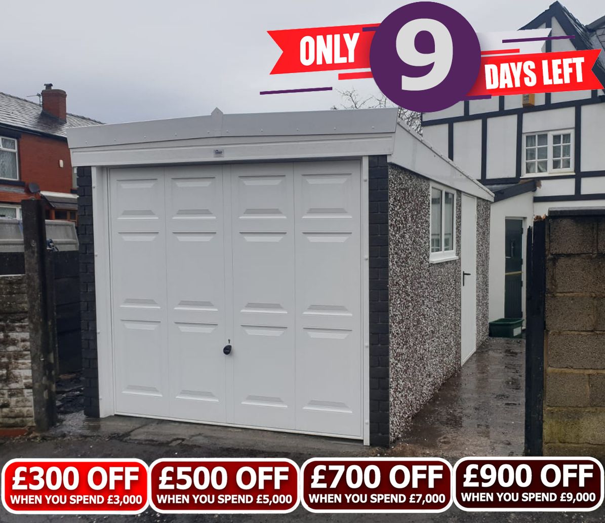 The end of February is just around the corner and so is the end of our amazing sale ❗⏳

Check out our stunning Knight Royale Garage with Graphite Rustic brick fronts to match perfectly with our customers home ⚒️✅

#saleendssoon #bigdiscounts #hansonbuildings #hansongarages