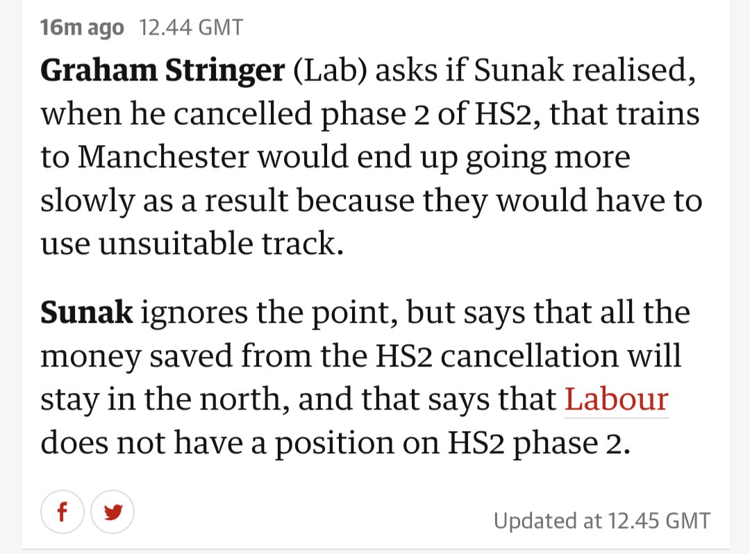 Well that's a lie at #PMQs from Sunak, we've already seen adverts from the Tories how the money will get staffed around the country.
#hs2