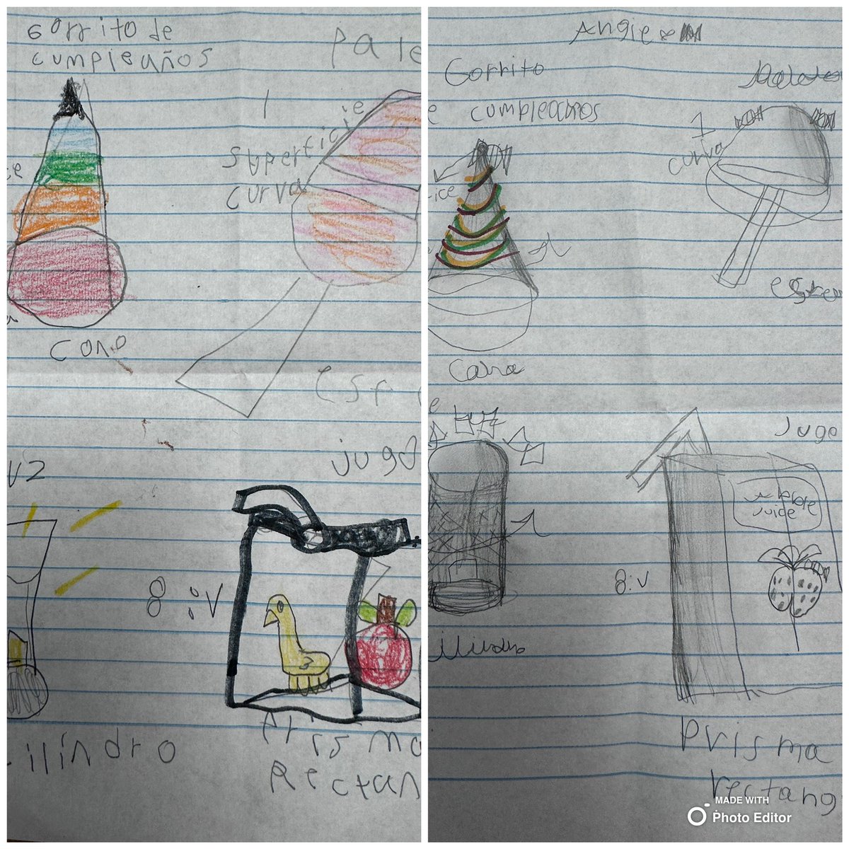 Students were able to bring 3D shapes from home to explore and review in the classroom. 🥳🍭⚽️🧃 #PISDMathChat #FisherES🐯 #FisherTigers