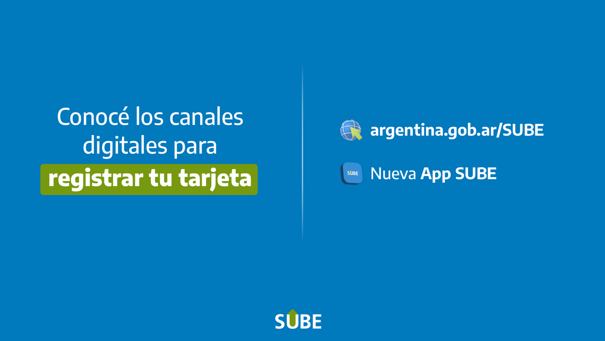Tarjeta SUBE tweet media