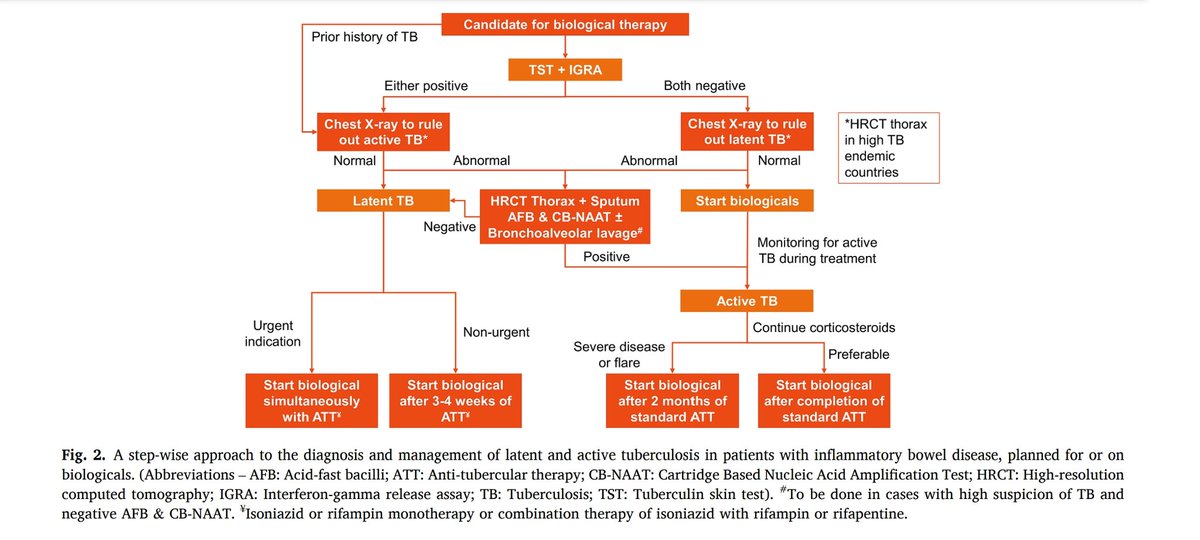 giri_gutnliver's tweet photo. Happy to share our multicentric study on the risk of TB in Indian patients with IBD receiving biologicals, despite negative screening with highlight of the approach to ∆ &amp; Rx of latent &amp; active TB in such a setting... Download the full-text from the link: https://t.co/yRTNaYulno https://t.co/xCBhw6BdG5