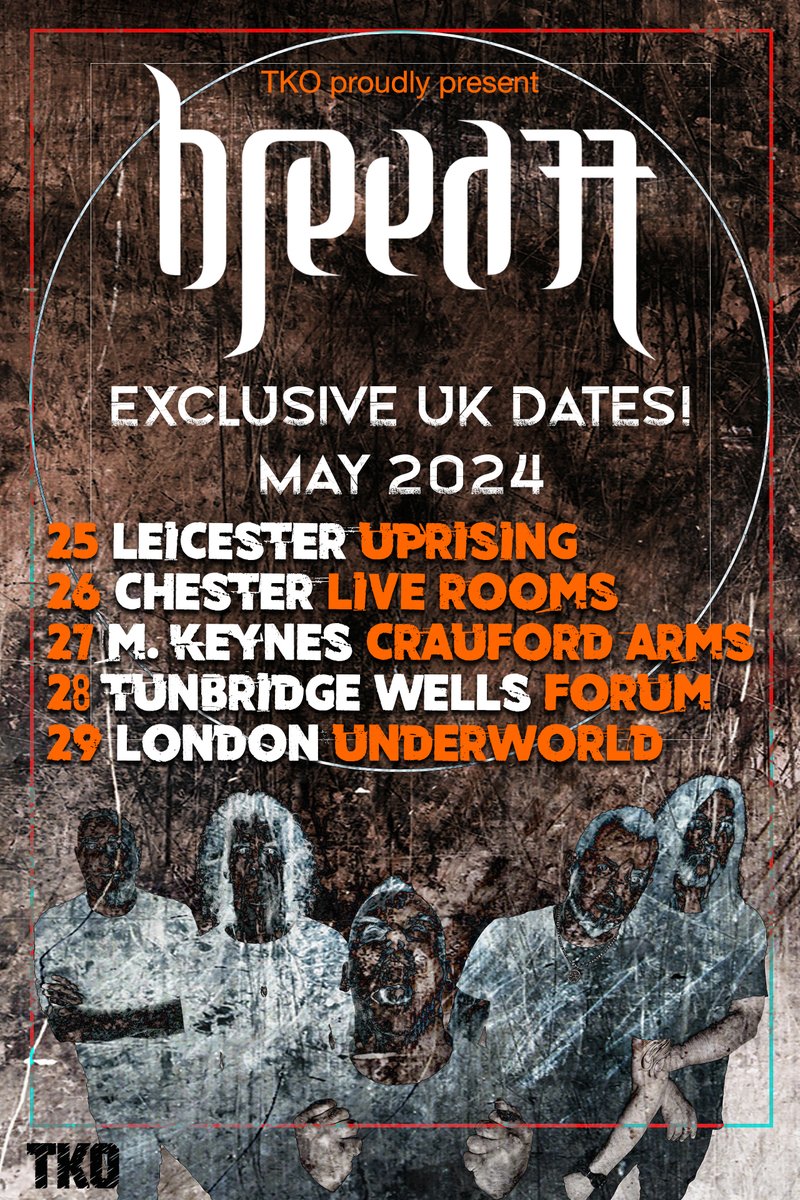 Hold on to your hats! Breed 77 is coming to the UK!! #breed77 #livemusic #uktour