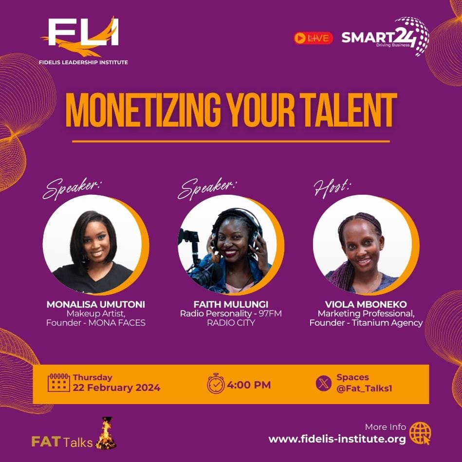 Excitement is in the air! 🔥 Join our engaging X Space <a href="/fat_talks1/">FAT Talks</a> &amp; live TV show <a href="/Smart24TVnow/">Smart24 Television</a> for tomorrow's F.A.T Talks. 

Monalisa Umutoni &amp; <a href="/imanimulungi/">Feeyi</a> will share insights on turning passion into profit, hosted by Mboneko Viola.

🔗 Set a Reminder: x.com/Fat_talks1/sta…