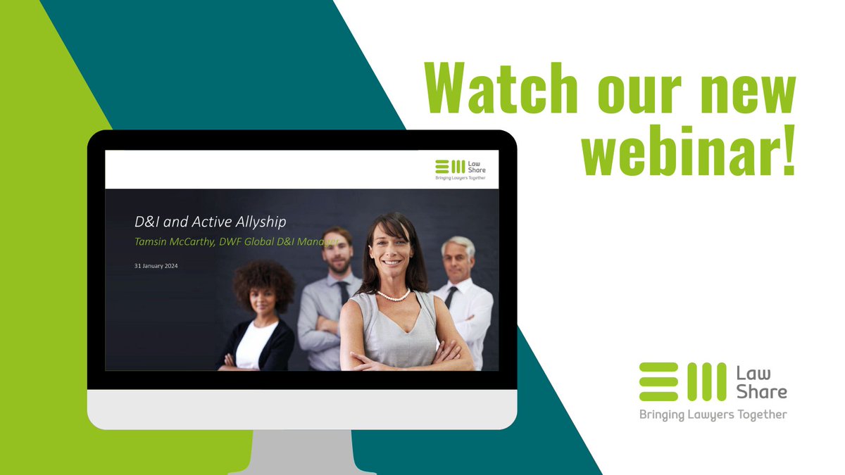 #Diversity and #inclusion are a core workplace matter, but these topics can be sensitive to address. @DWF, explores active allyship and provides practical guidance that empowers you to contribute to greater inclusion in your role. Watch now: bit.ly/49poB8K #EMLawShare