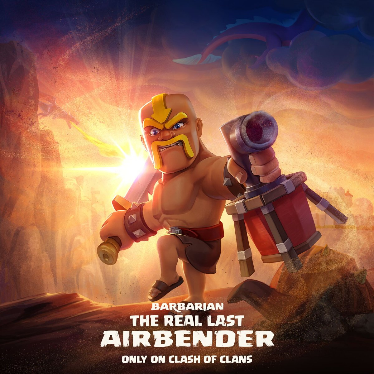 ClashofClans's tweet image. Barbarian - The Real Airbender: No Edrag will be left upswept! 

#avatar #avatarthelastairbender #clashofclans