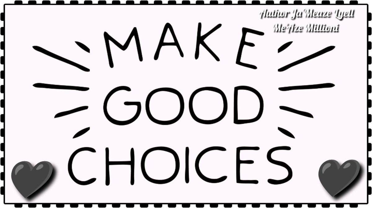 JaMeazeLyell's tweet photo. ONE CHOICE CAN CHANGE YOUR LIFE. https://t.co/TBTlhrLCNi