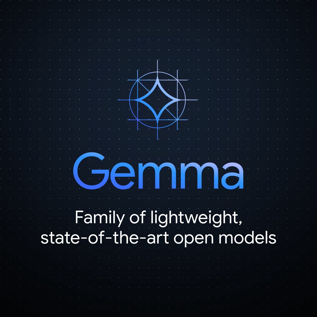 We have a long history of supporting responsible open source &amp; science, which can drive rapid research progress, so we’re proud to release Gemma: a set of lightweight open models, best-in-class for their size, inspired by the same tech used for Gemini blog.google/technology/dev…