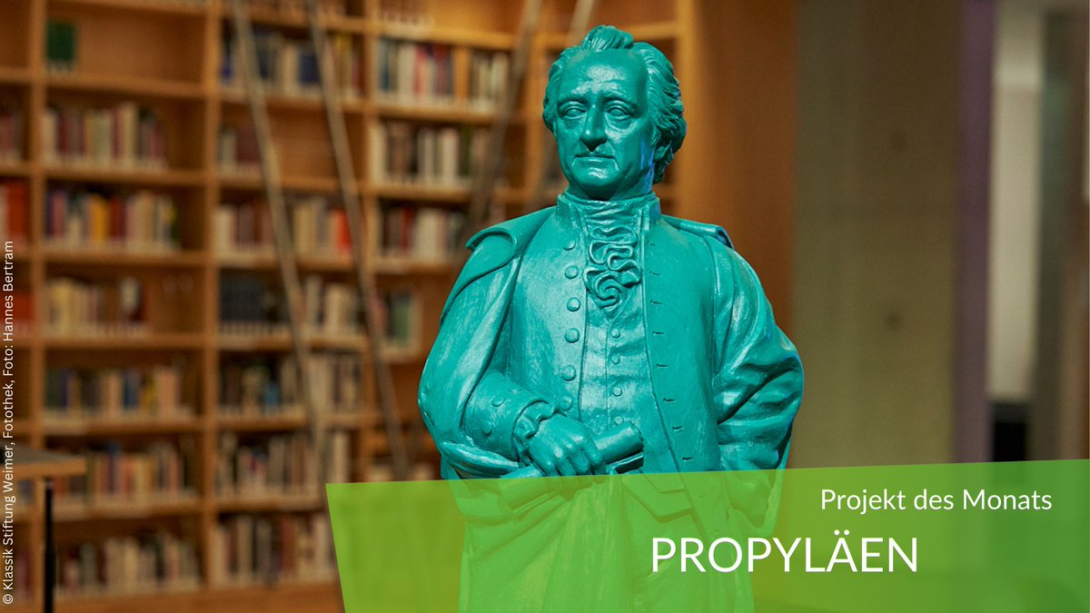 Akademienunion's tweet photo. 📚 #Goethes Leben und Wirken sind jetzt auf der digitalen Plattform #PROPYLÄEN verfügbar - vollumfänglich und detailliert. Die #Forschungsplattform bietet Einblicke in seine #Tagebücher, #Briefe und persönlichen #Begegnungen sowie #Gespräche. Unser #ProjektdesMonats https://t.co/Y4SBjLkztV
