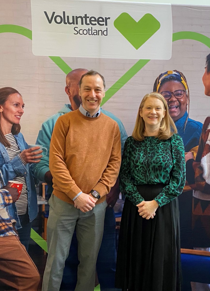 On a visit to @VolScotland and @stirreusehub, Social Justice Secretary @S_A_Somerville heard how our joint Volunteering Action Plan is reducing the barriers to volunteering. The actions in the plan will help more people to volunteer, more often ➡️ bit.ly/VolunteeringAc…