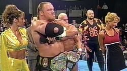 The #TripleThreat Standing Inside The Ring 26 Years Ago Today At ECW Cyberslam 1998 @TheFranchiseSD @ECWDivaFrancine The Late Great #ChrisCandido & The Late Great #BamBamBigelow