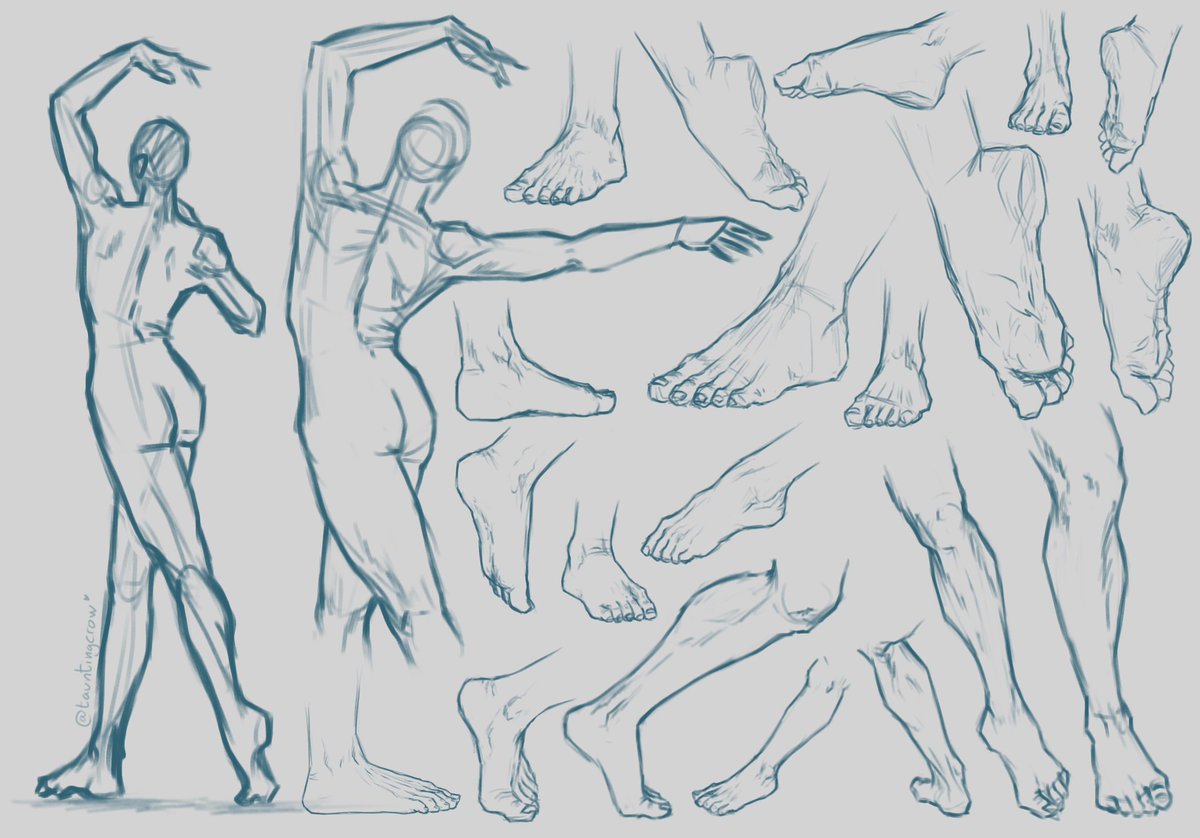 tauntingcrow's tweet photo. A study on my worst enemy, the foot… 
Facing my fears while getting back into regular art exercises >_>

(Short process video in comments <3) https://t.co/EOeydz5gzh