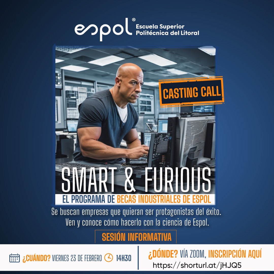 🚀 ¡ No te pierdas nuestra charla informativa sobre los programas de becas industriales de ESPOL. Descubre cómo puedes potenciar tu empresa en la industria tecnológica.

Día: Viernes 23 de Febrero del 2024
Hora: 14:30 pm

¡Regístrate aquí 👇shorturl.at/jHJQ5 🖱️💼

#Becas