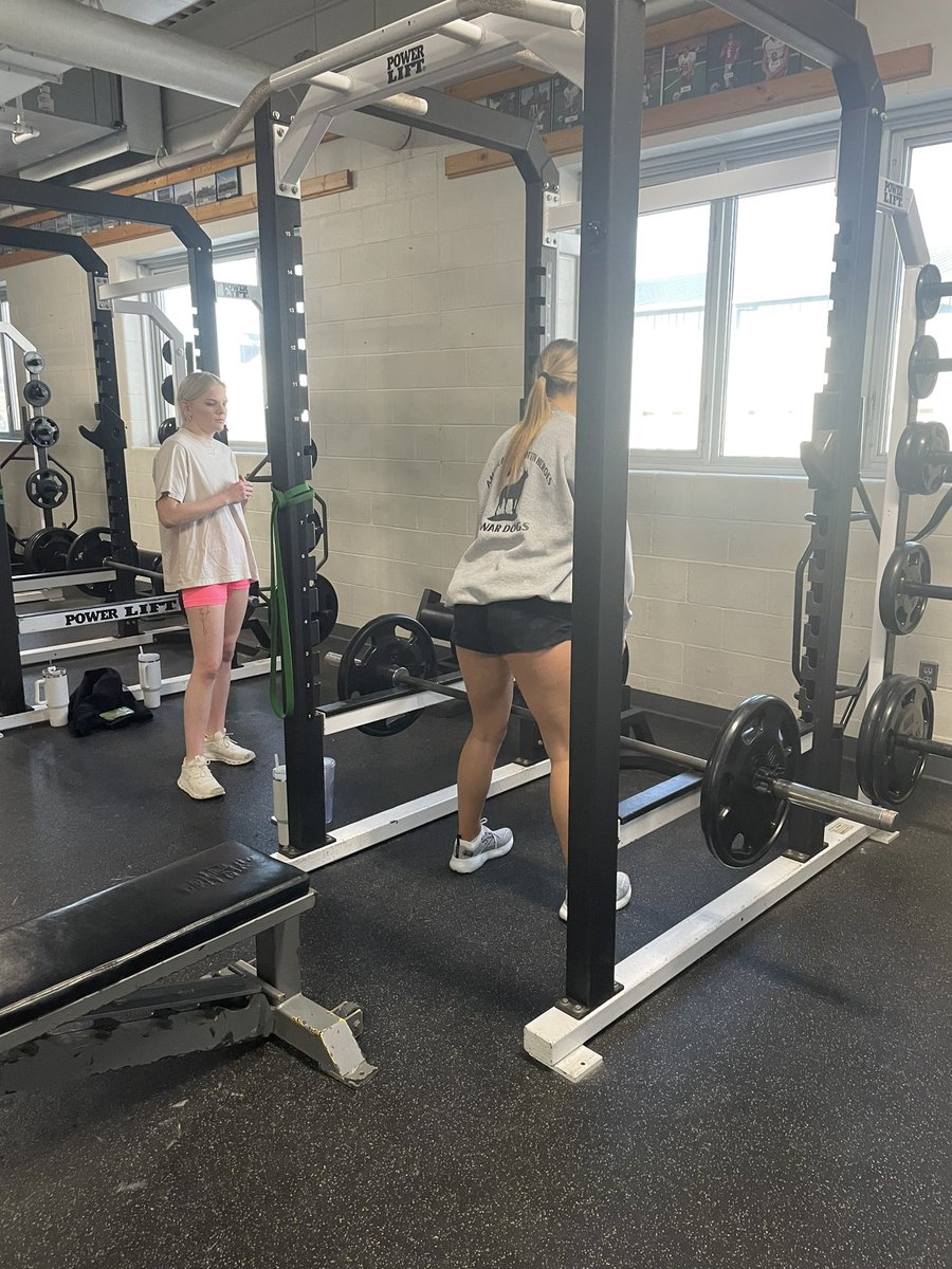 Day 2 of practice down and these girls are putting in the work! Big things coming this season!