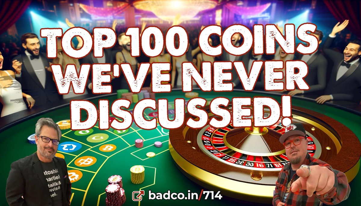 Today we’re going to pick out a handful of the Top 100 tokens on Coingecko that we’ve never heard of and ask the BadCrypto AI bot to inform us. These #tokens are in the Top 100 category for a reason; let's find out why at badco.in/714 #crypto #podcast