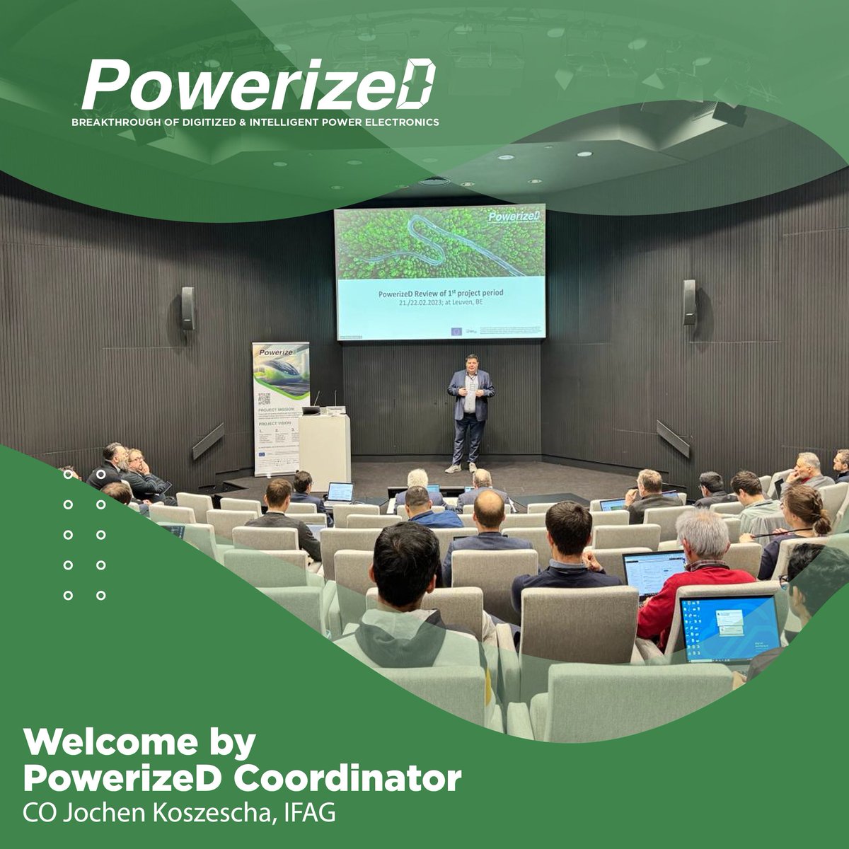 PowerizeD_'s tweet photo. 🔋Honored to have Jochen Koszescha lead the way in our review presentation! Stay tuned for further insights and progress updates. 🚀
#PowerizedProject #Review #Leuven #ChipsJU https://t.co/3SoEy5FSv0
