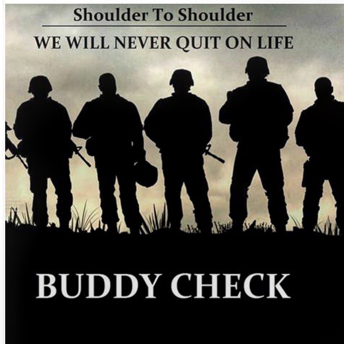 Buddy Check Wednesday 👊👍 Hope you're all doing ok 👍 Bit of RnR for me 🙌 Lend an ear, reach out a hand 🤝 No battle is fought alone 👊