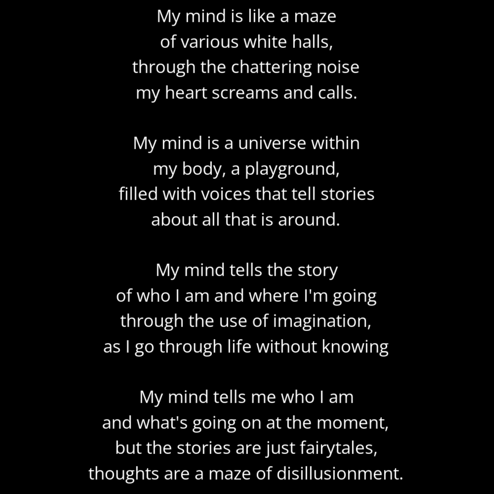 GeometricPoems's tweet photo. I’ve been thinking about my mind lately, about how the voice in my head gives meaning to the world around me. 

Read more about this poem: https://t.co/Es0Uuu96v8

#GeometricPoems #WritingCommunity #PoetryTwitter #PoetryCommunity #Poem #Poet #Poetry https://t.co/ucJtc2MYdE