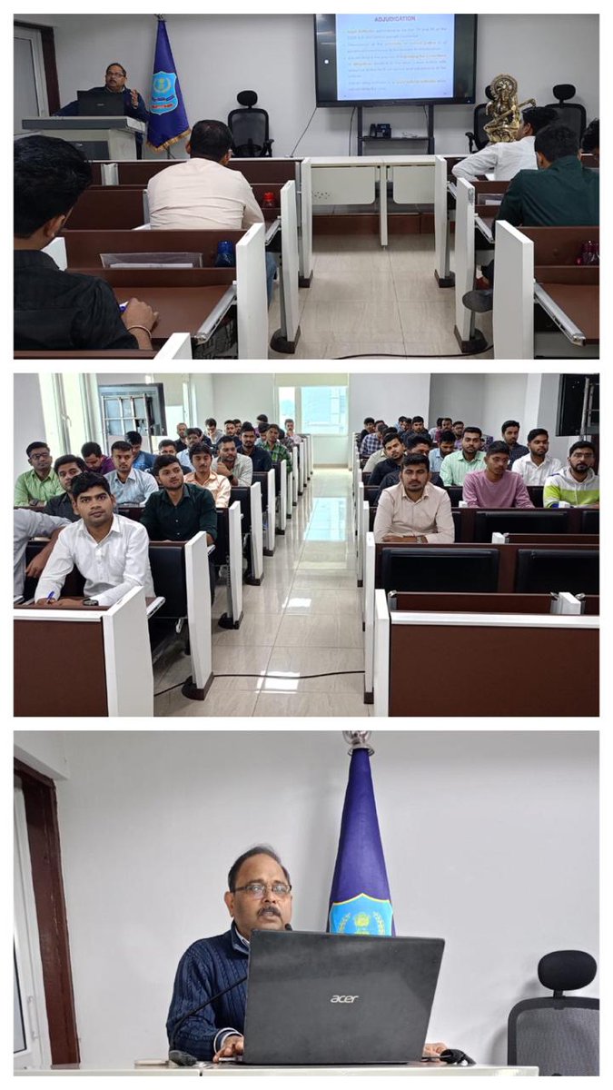 nacincbic's tweet photo. During the 4th week of Induction Training of Inspectors at NACIN, Lucknow from 15.02.2024 to 21.02.2024, sessions on assessment, scrutiny of GST returns, Demand and Recovery, Determination of Tax, Tax wrongfully collected and deposited, Recovery of Arrears, Adjudication, Appeals and Revisions, Advance Ruling, Settlement of cases etc.were organized. 
Hands-on training sessions on filing of GST Returns, Registration, amendment, cancellation, revocation (GST Back end & front end), Advance Excel, ADVAIT were also organized during this week. Shri   Vikas Asthana, Superintendent, Commissioner(A) Lucknow, CA Shri Sagar Tripathi, Lucknow, CA Shri Shashank Mittal, Lucknow and Shri Sameer Pandey, Inspector, CGST Commissionerate, Lucknow   were the speakers during the fourth week.