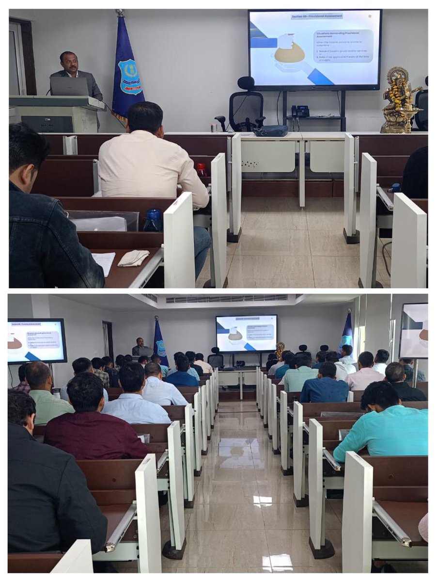 nacincbic's tweet photo. During the 4th week of Induction Training of Inspectors at NACIN, Lucknow from 15.02.2024 to 21.02.2024, sessions on assessment, scrutiny of GST returns, Demand and Recovery, Determination of Tax, Tax wrongfully collected and deposited, Recovery of Arrears, Adjudication, Appeals and Revisions, Advance Ruling, Settlement of cases etc.were organized. 
Hands-on training sessions on filing of GST Returns, Registration, amendment, cancellation, revocation (GST Back end & front end), Advance Excel, ADVAIT were also organized during this week. Shri   Vikas Asthana, Superintendent, Commissioner(A) Lucknow, CA Shri Sagar Tripathi, Lucknow, CA Shri Shashank Mittal, Lucknow and Shri Sameer Pandey, Inspector, CGST Commissionerate, Lucknow   were the speakers during the fourth week.