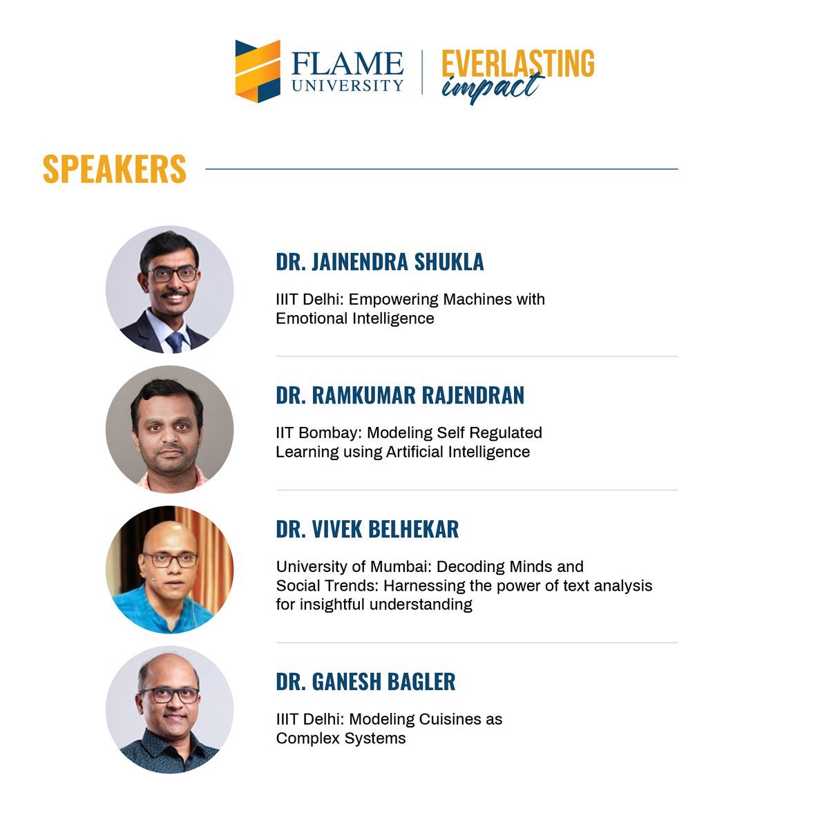 FLAMEUniversity's tweet photo. The Centre for Mathematical Modelling and Q Centre at FLAME University is conducting a symposium exploring the transformative power of data science!

In today’s world, data science is not just a buzzword; it’s the driving force behind monumental advancements that shape our society for the better. From revolutionizing healthcare to informing financial decisions and urban planning, data science empowers decision-makers with insights gleaned from vast and intricate datasets. Our esteemed speakers are ready to illuminate the diverse applications of mathematical modeling and data science.

But that’s not all! The symposium offers you a platform to showcase your ideas through poster presentations and participate in an engaging workshop focused on the applications of data science in finance.

Registrations are open until the 29th of February 2024.

Register via the link: https://t.co/OwfWziTGtC and unlock the endless possibilities of data science!