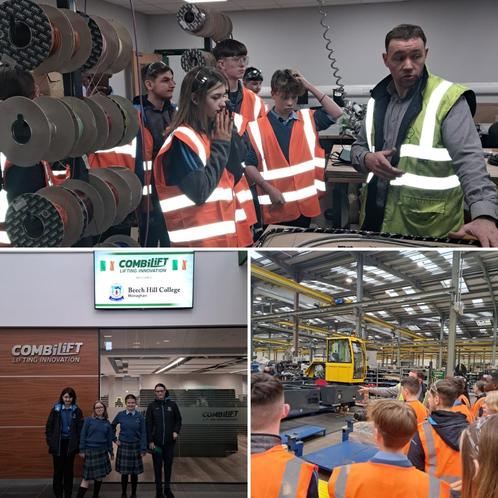 Thank you to Martin McKenna at @combilift and Kate Horton at @BITC for a really engaging morning at CombiLift HQ. Our 2nd year group enjoyed seeing the #WorldofWork in action!