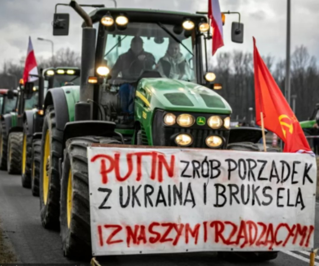 🇵🇱🇷🇺 „Putyin, tegyél rendet Ukrajnában, Brüsszelben és Lengyelországban!” – a lengyel gazdák is Vlagyimir Putyin segítségét kérték. Európa ébred! 🙏🏻