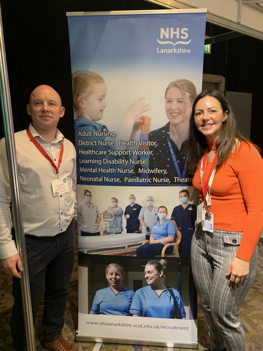RCNi careers fair

<a href="/NHSLanarkshire/">NHS Lanarkshire</a> 
<a href="/GShoreKate1/">GShoreKate</a> @MarieRo1271967 
#chooseLDnursing #nursingjobsfair