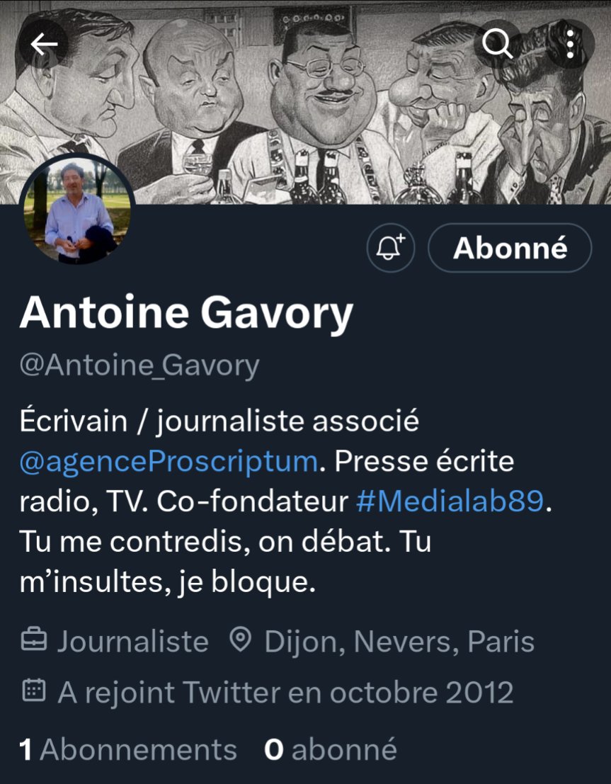 dang66b's tweet photo. @Antoine_Gavory Étrange 🤔. Abonné : 0 alors que je le suis https://t.co/sN4o3YLjwb