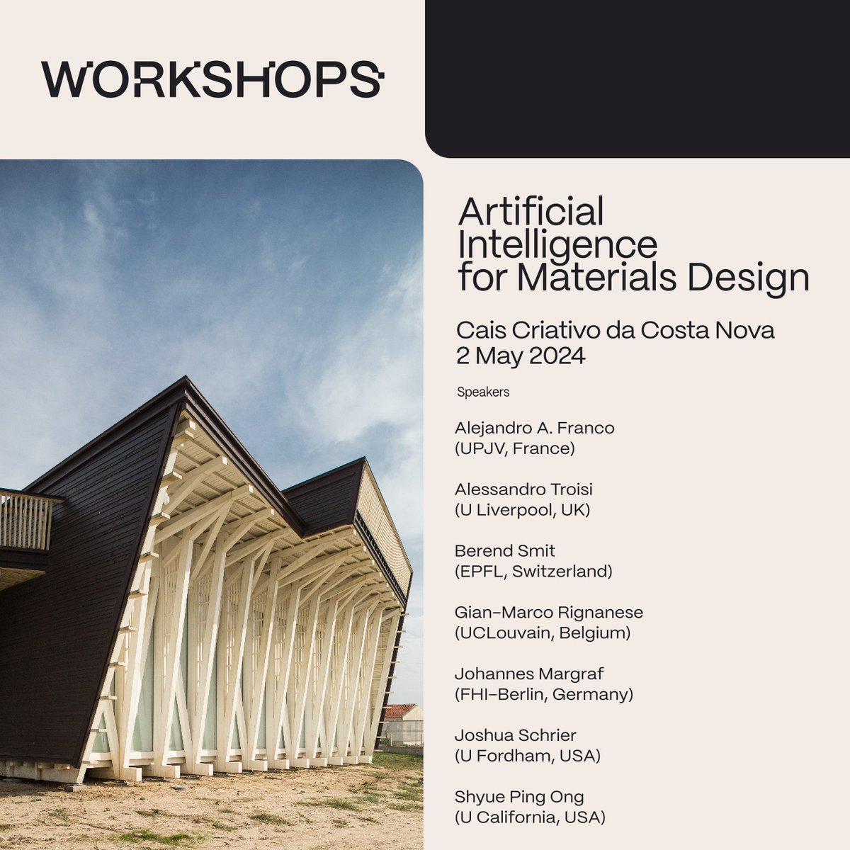 CICECO is organizing a free workshop about Artificial Intelligence for Materials! The registration process is mandatory for attendance. More: ciceco.ua.pt/?tabela=geral_… #ciceco #workshop #artificialintelligence #materials
