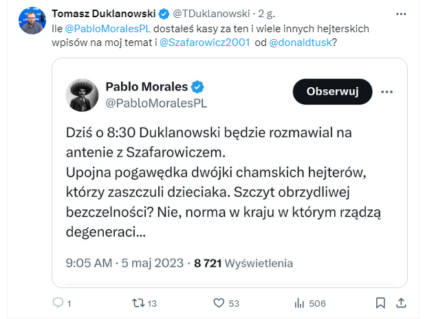 Funfel06's tweet photo. Jedna z największych sprzedajnych szmat , oraz złodziej musiał rzygnąć , nie wystarczy mu ,że przyczynił się do śmierci dziecka. https://t.co/OO2g1uniJy